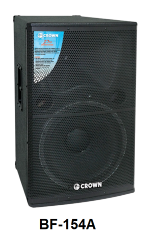 Crown BF-154A Active Instrumental Speaker System