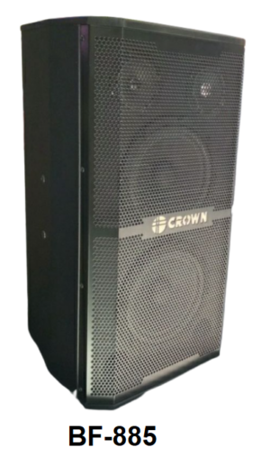 Crown BF-885 Karaoke Home Theater Speaker System (Sold as Set)