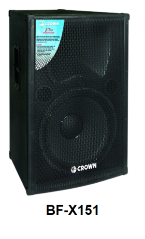 Crown BF-X151 Instrumental Speaker System