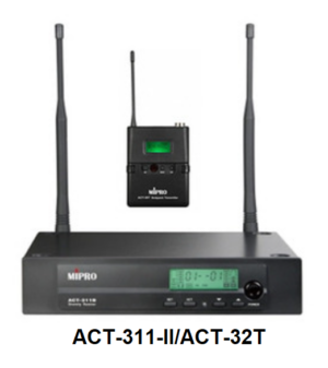 Mipro ACT-311/ACT-32T Wireless Microphone Receiver