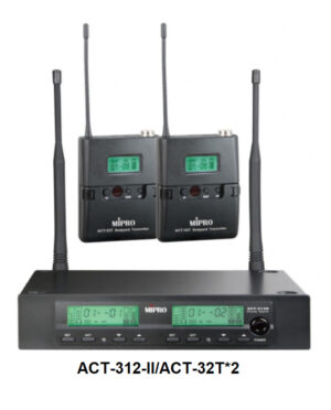 Mipro ACT-312/ACT-32T*2 Wireless Microphone Receiver
