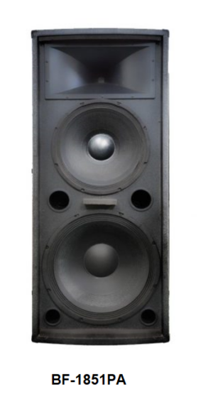 Crown BF-1851 PA Instrumental Speaker System