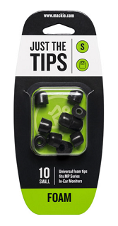 Mackie Small Foam Black Tips Kit MP In-Ear Monitor Accessories